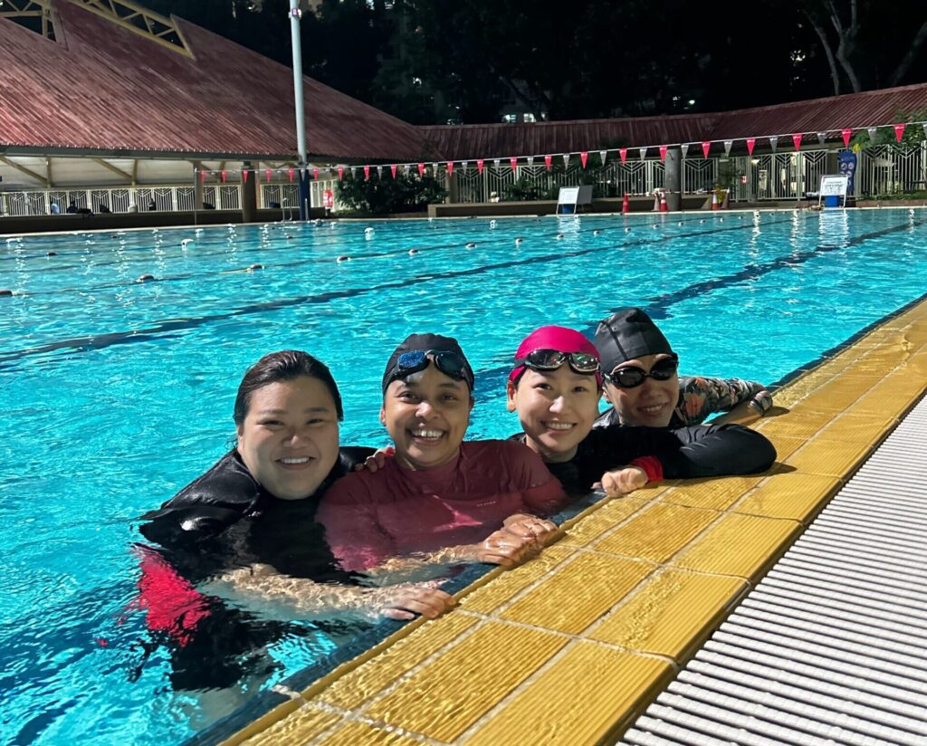 Adult swim lesson